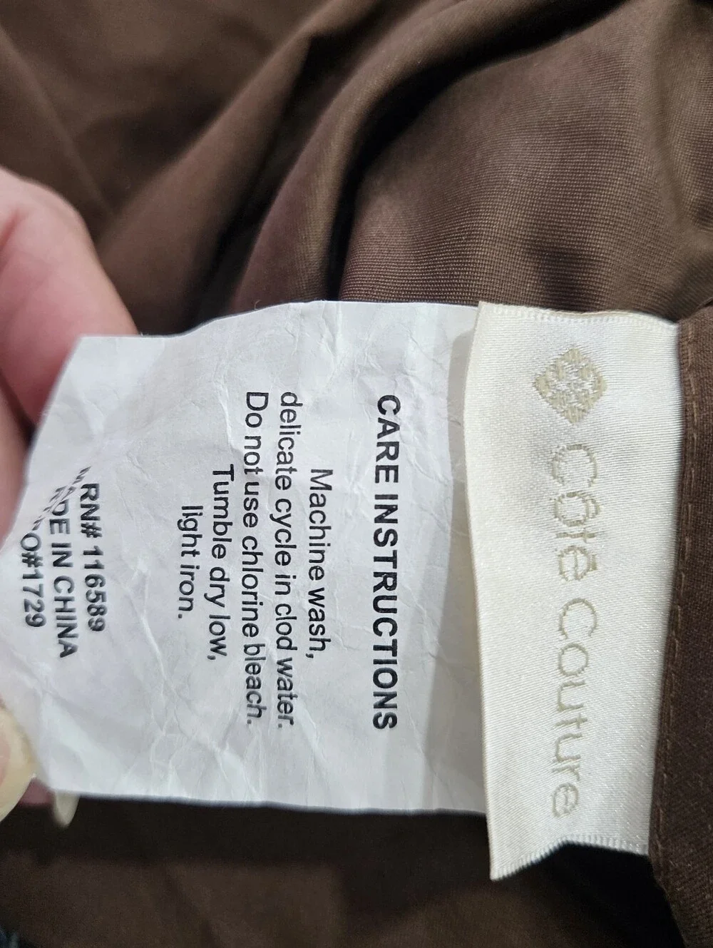 Cote Couture MULHOUSE Rose Tree STD Pillow Shams Brown Floral Rope Trim Autumn 2